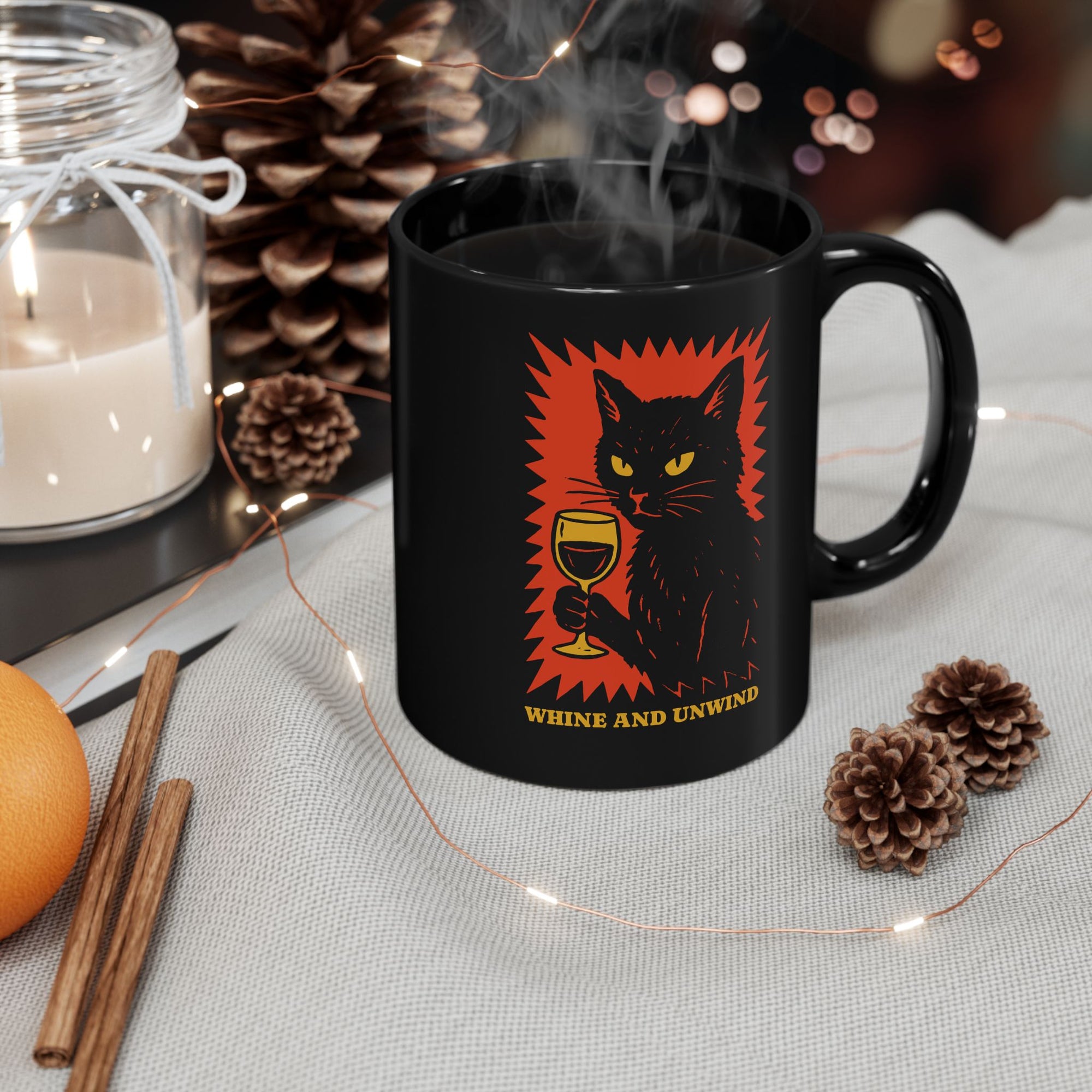 Whine and Unwind Cat Mug