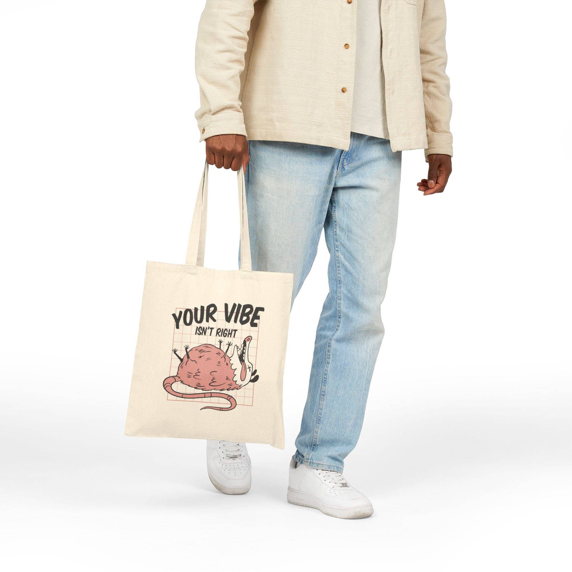 Vibe Checker Canvas Tote Bag