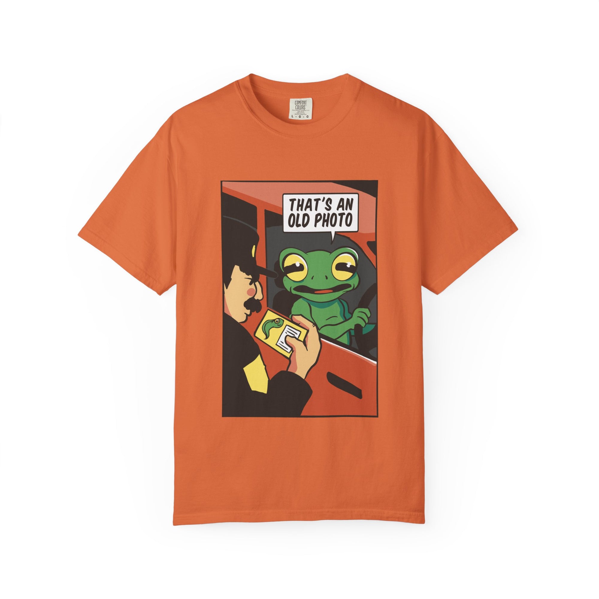 Driving Frog T-Shirt - "That's an Old Photo"