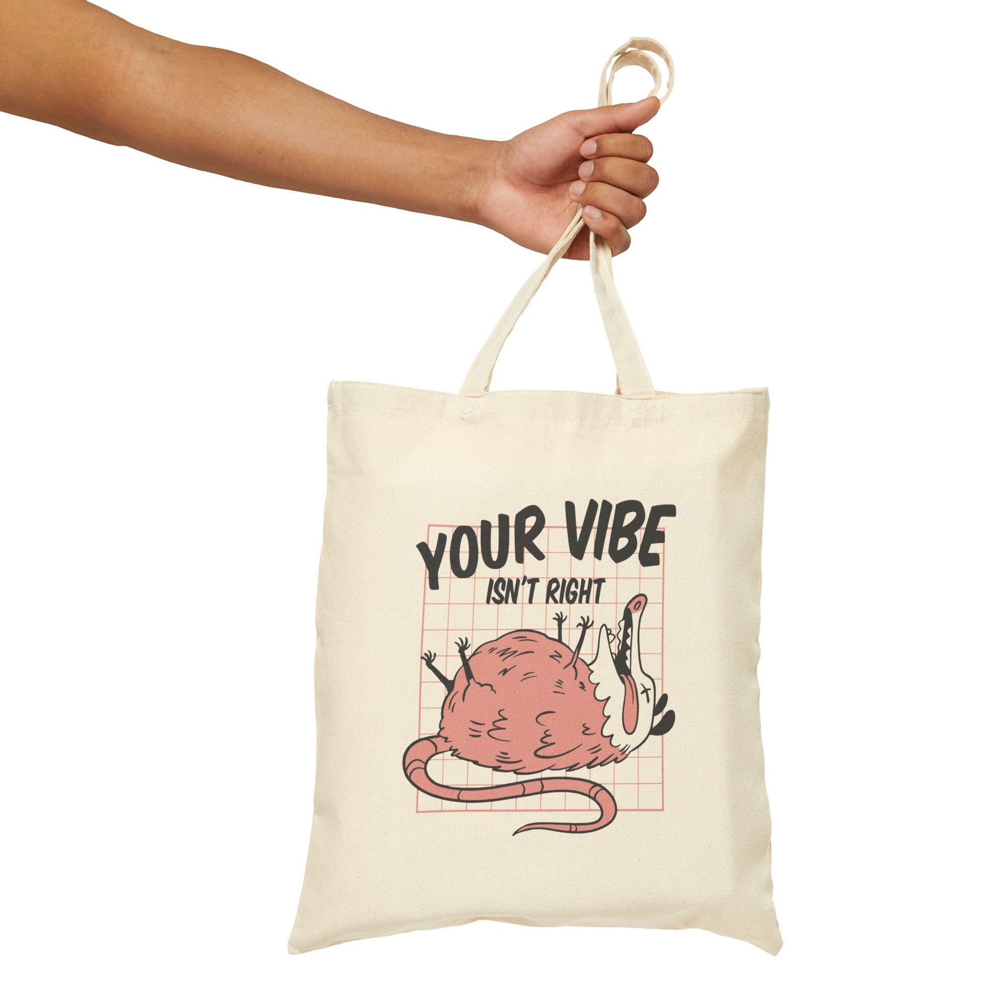 Vibe Checker Canvas Tote Bag