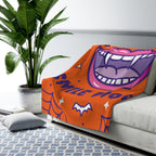 Cozy Halloween Sherpa Fleece Blanket