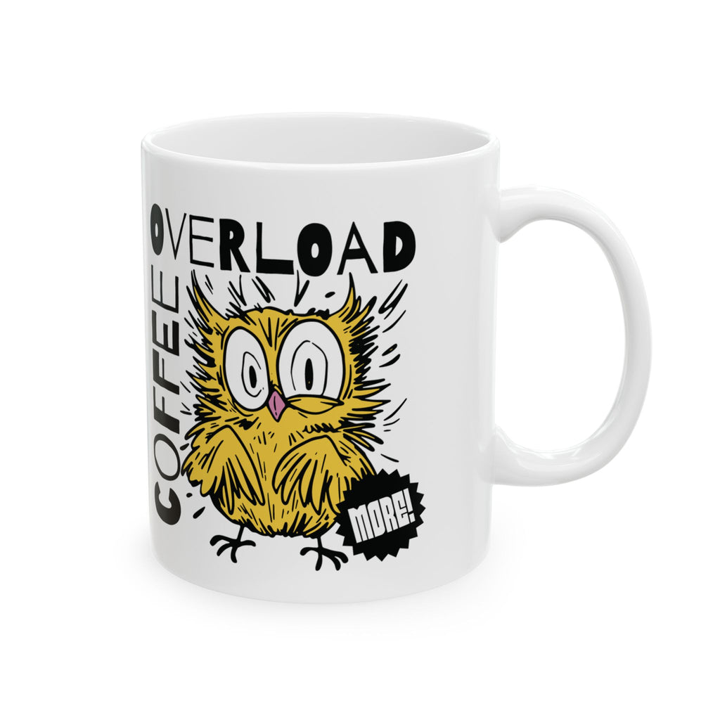 Coffee Overload Owl Mug – Caffeinated Chaos in a Cup