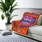 Cozy Halloween Sherpa Fleece Blanket