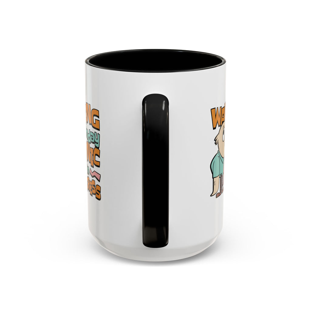 Warning Monday Panic Coffee Mug