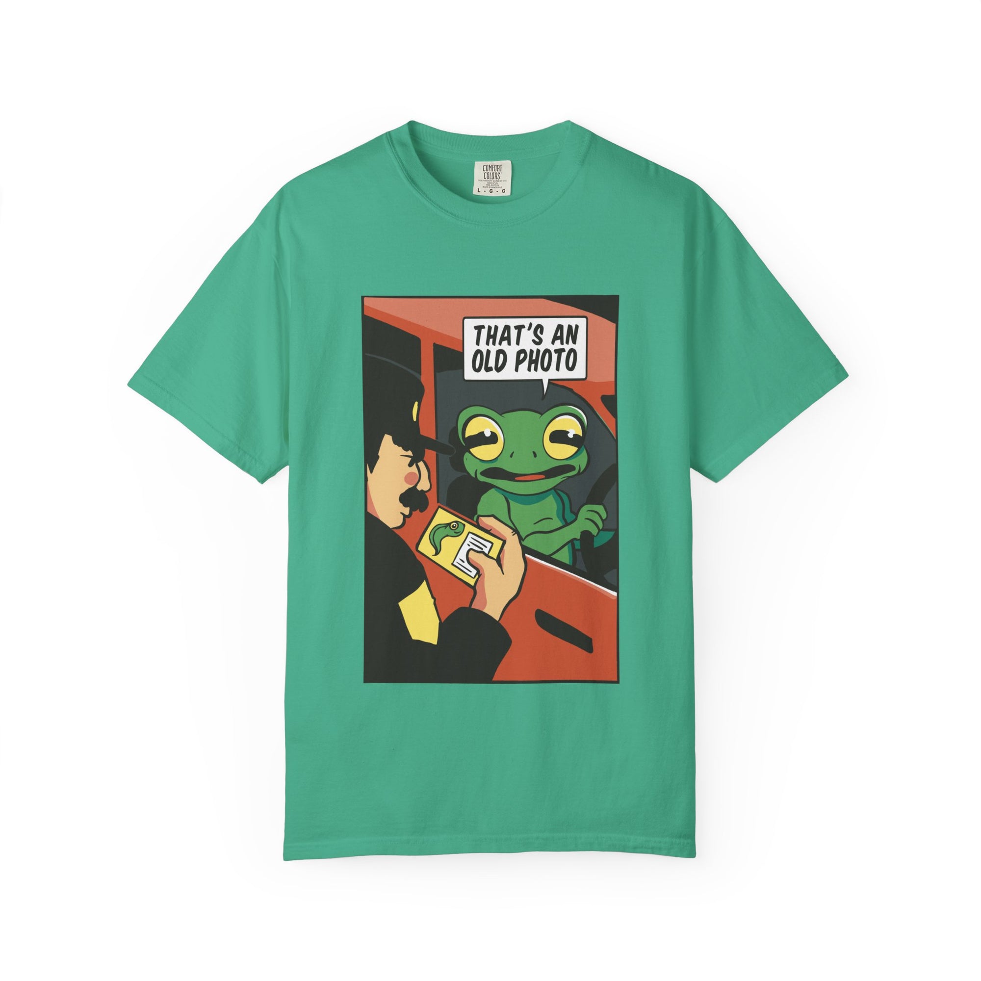 Driving Frog T-Shirt - "That's an Old Photo"