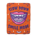 Cozy Halloween Sherpa Fleece Blanket