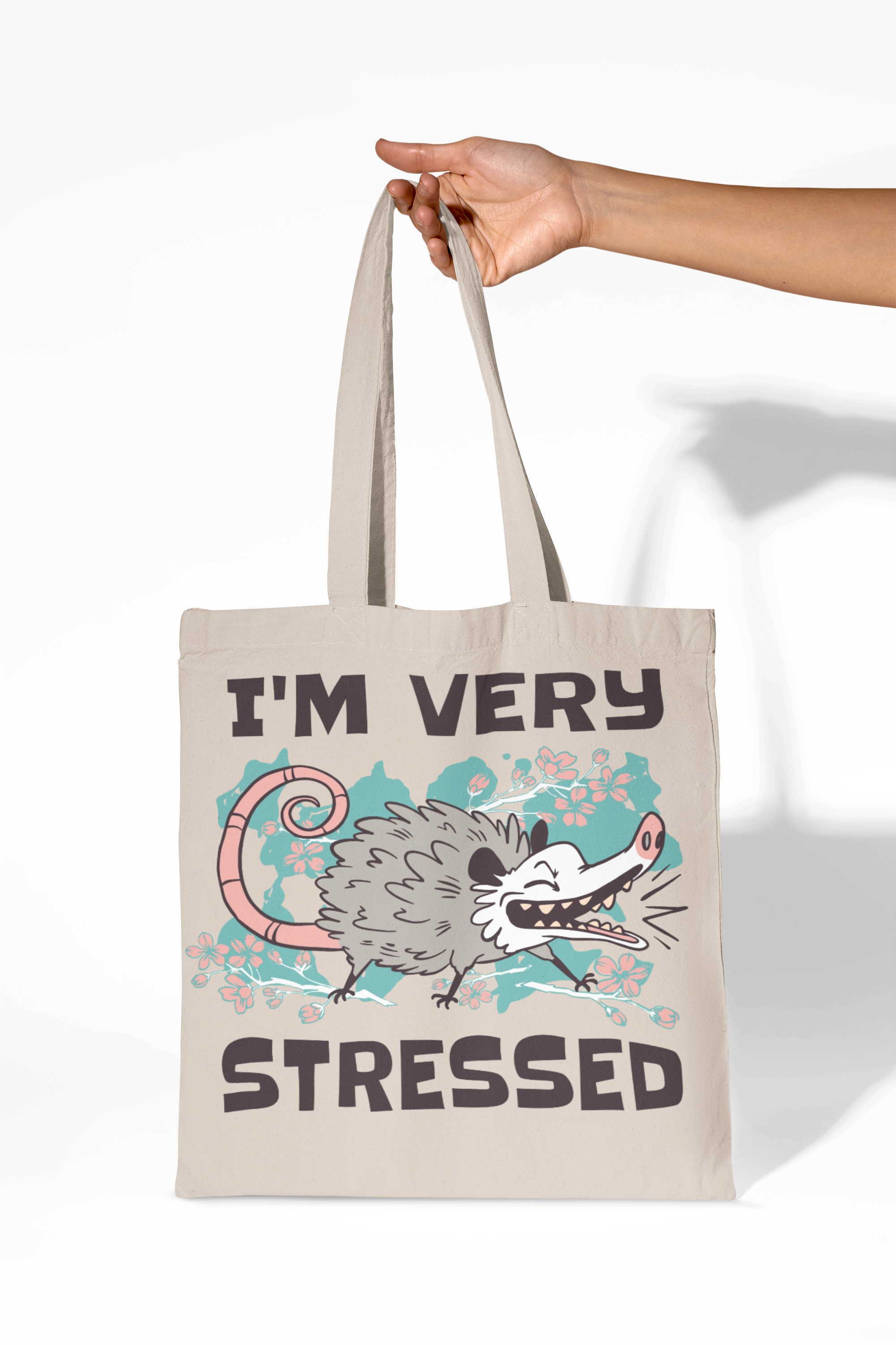 I'm Very Stressed – Anxious Possum Tote Bag