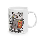 Snackin’ Possum Mug – “Fxck Diet, I Choose Happiness”
