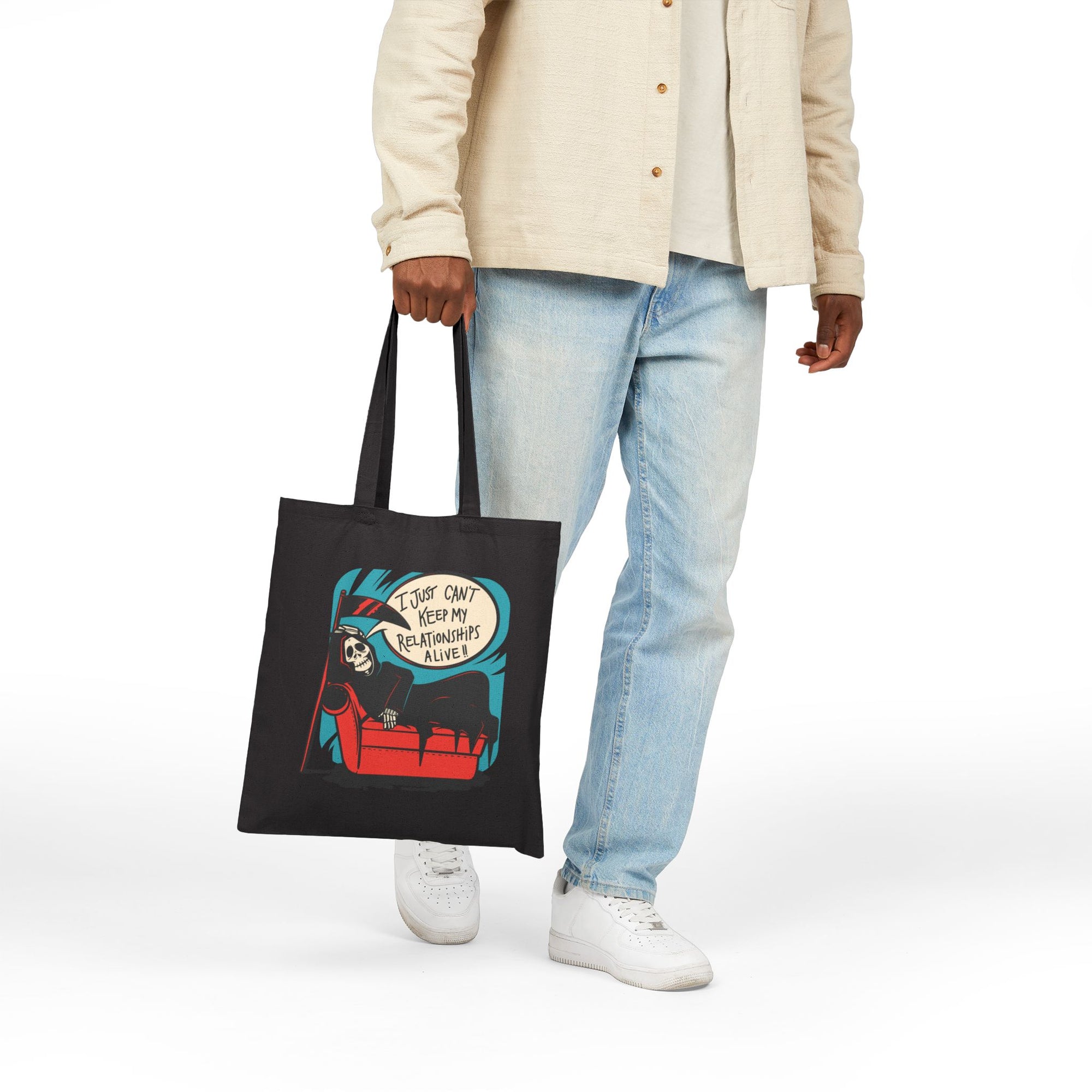 I Just Can’t Keep My Relationships Alive - Grim Reaper Tote