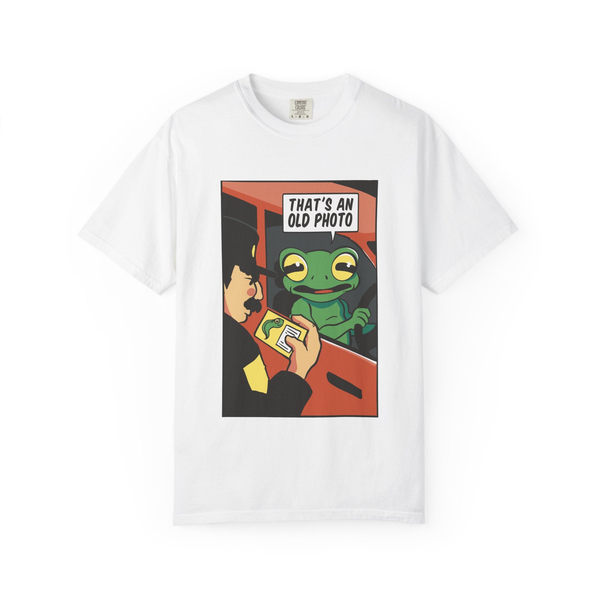Driving Frog T-Shirt - "That's an Old Photo"