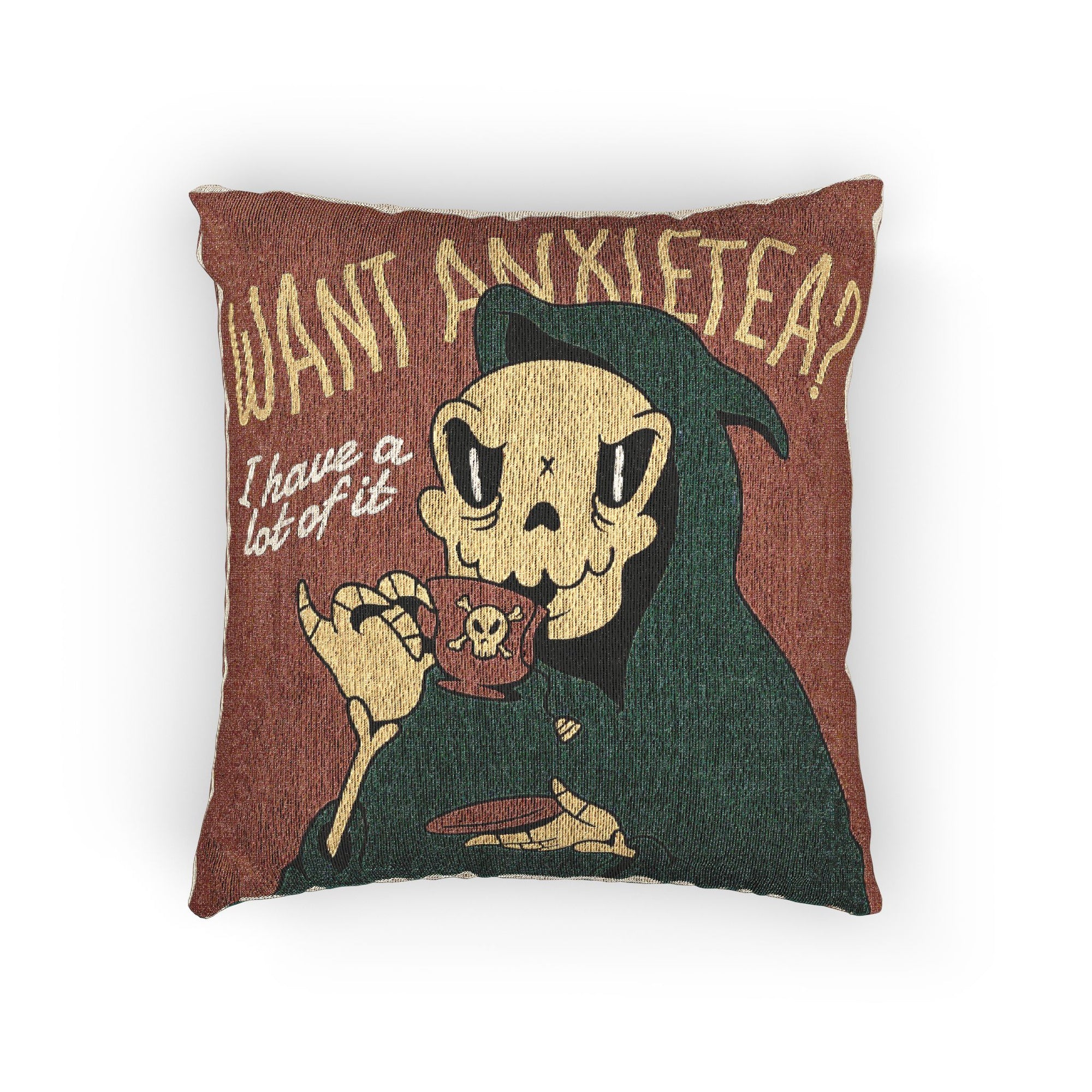 Want Anxietea? Woven Throw Pillow