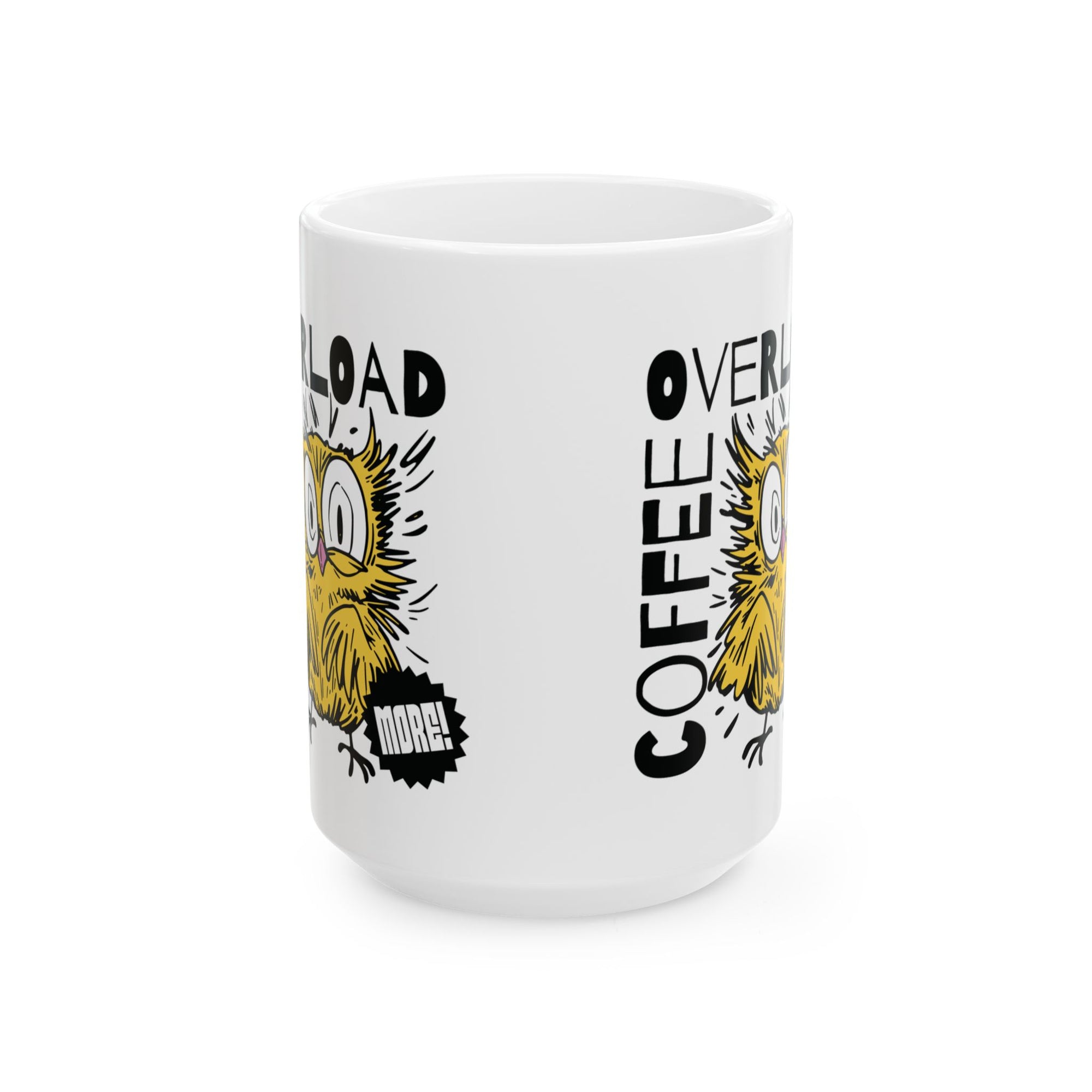 Coffee Overload Owl Mug – Caffeinated Chaos in a Cup