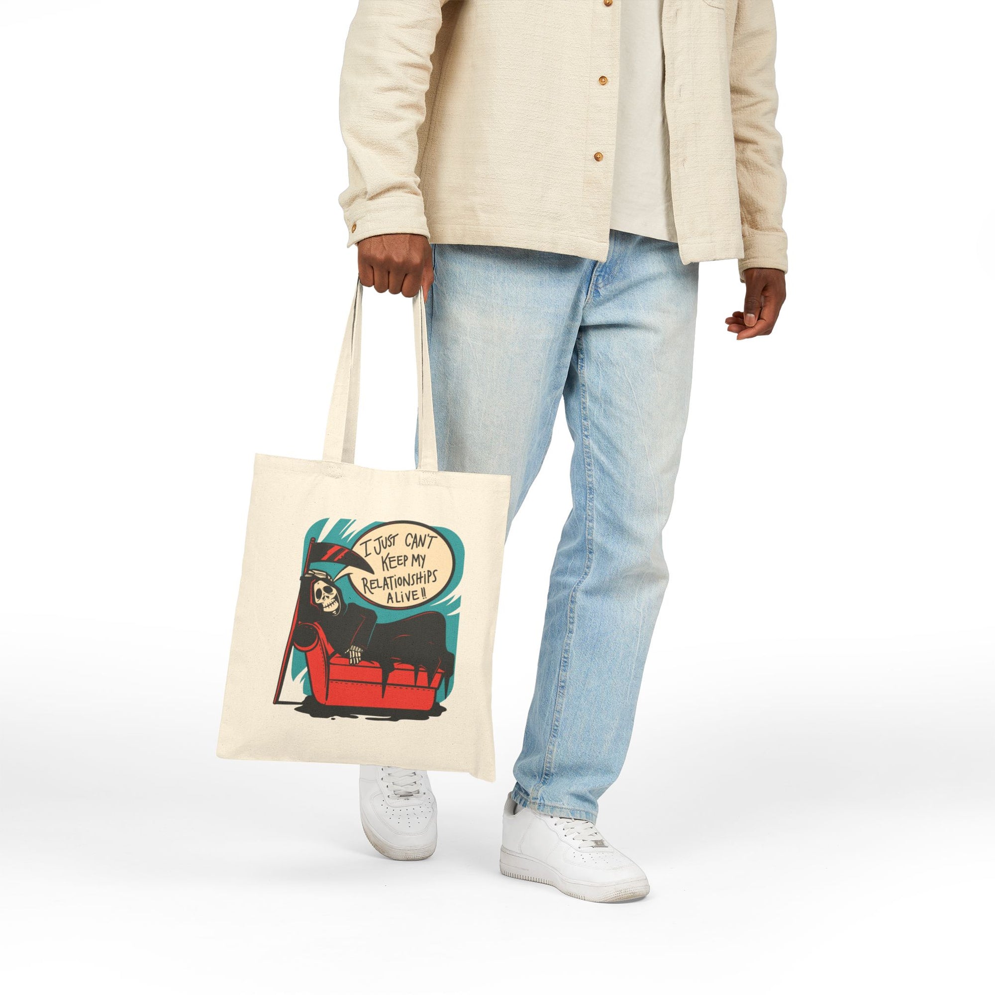 I Just Can’t Keep My Relationships Alive - Grim Reaper Tote