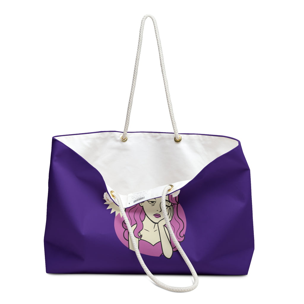 Too Tired to Care Princess Weekender Tote