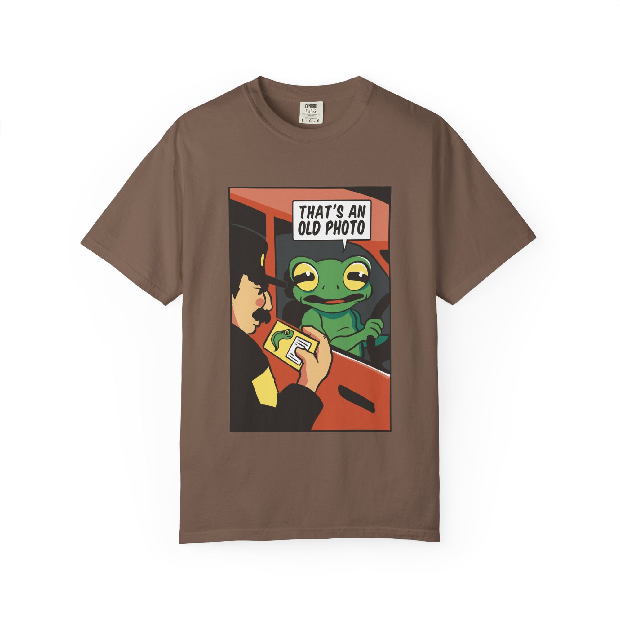 Driving Frog T-Shirt - "That's an Old Photo"