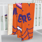 Cozy Halloween Sherpa Fleece Blanket