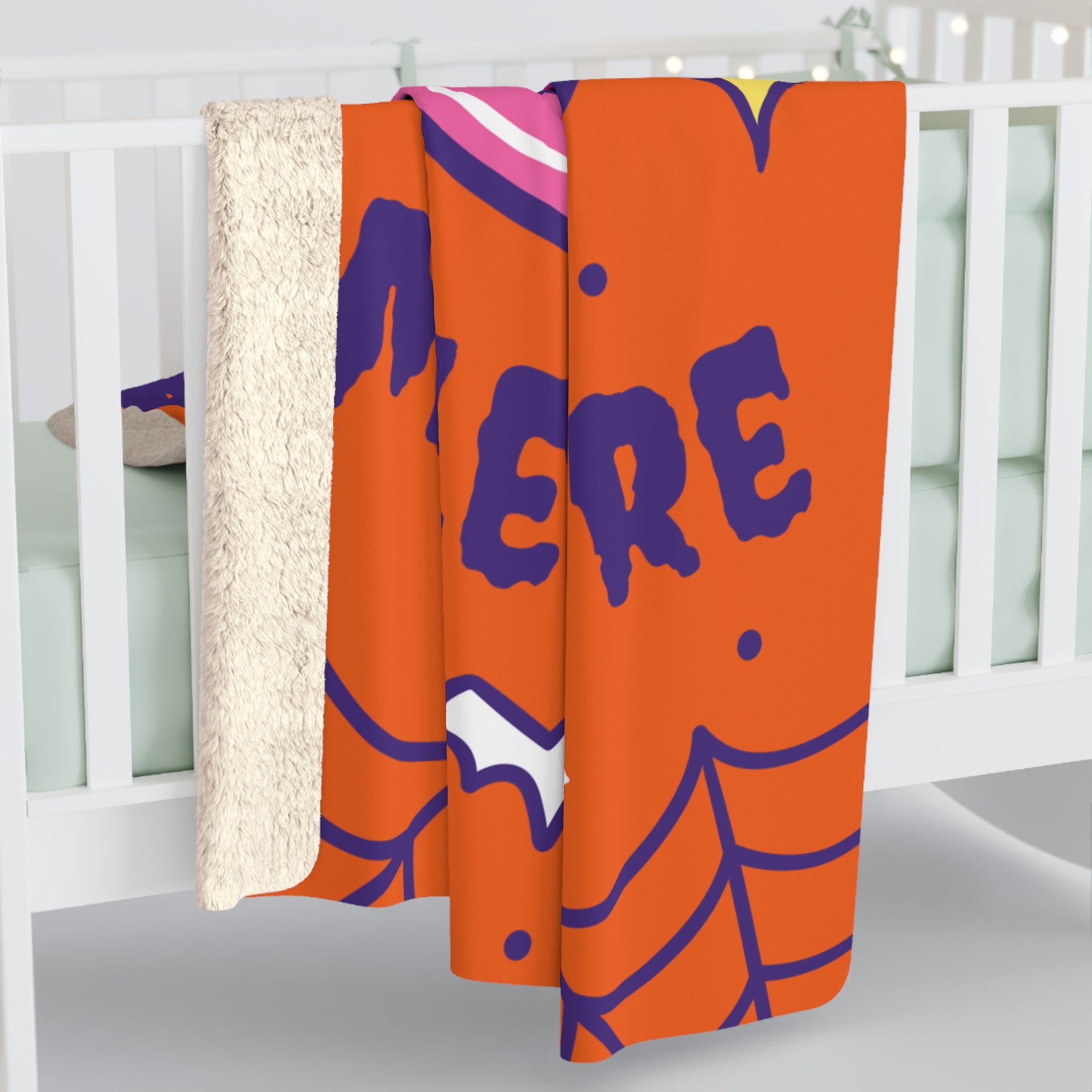 Cozy Halloween Sherpa Fleece Blanket