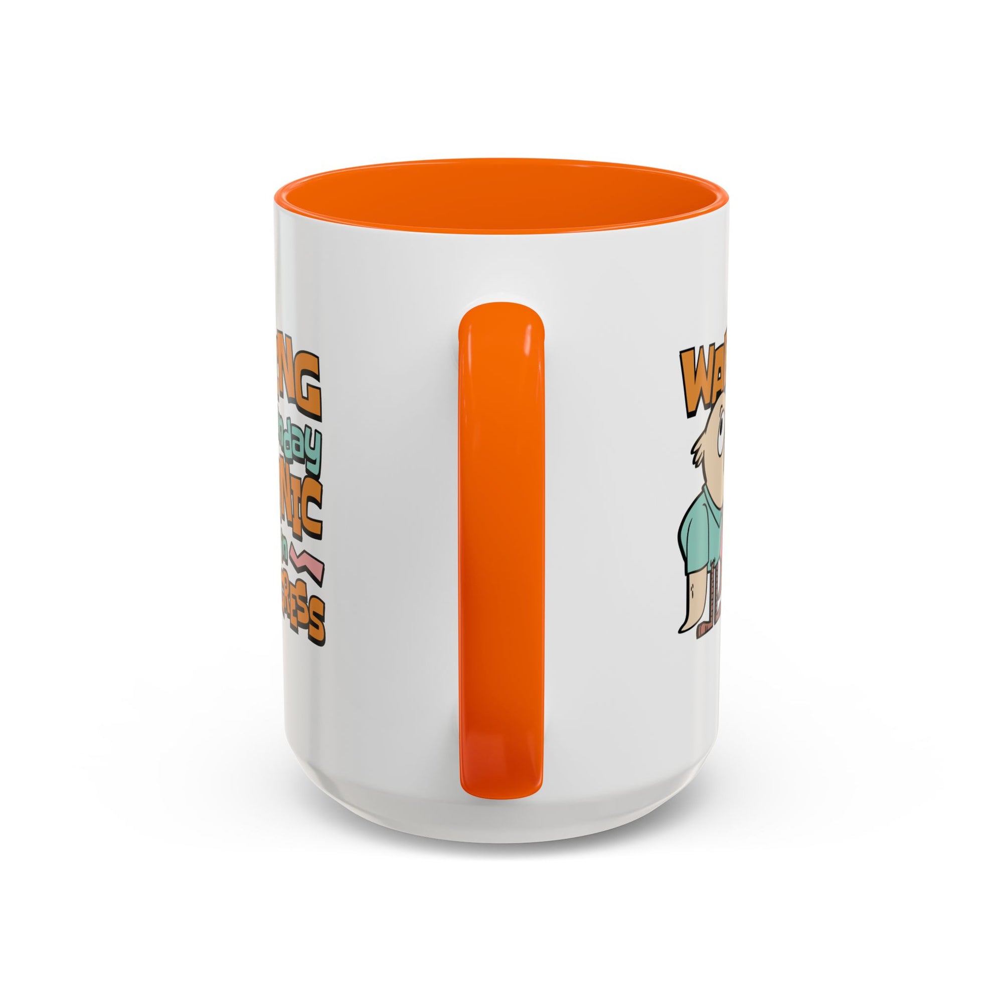 Warning Monday Panic Coffee Mug