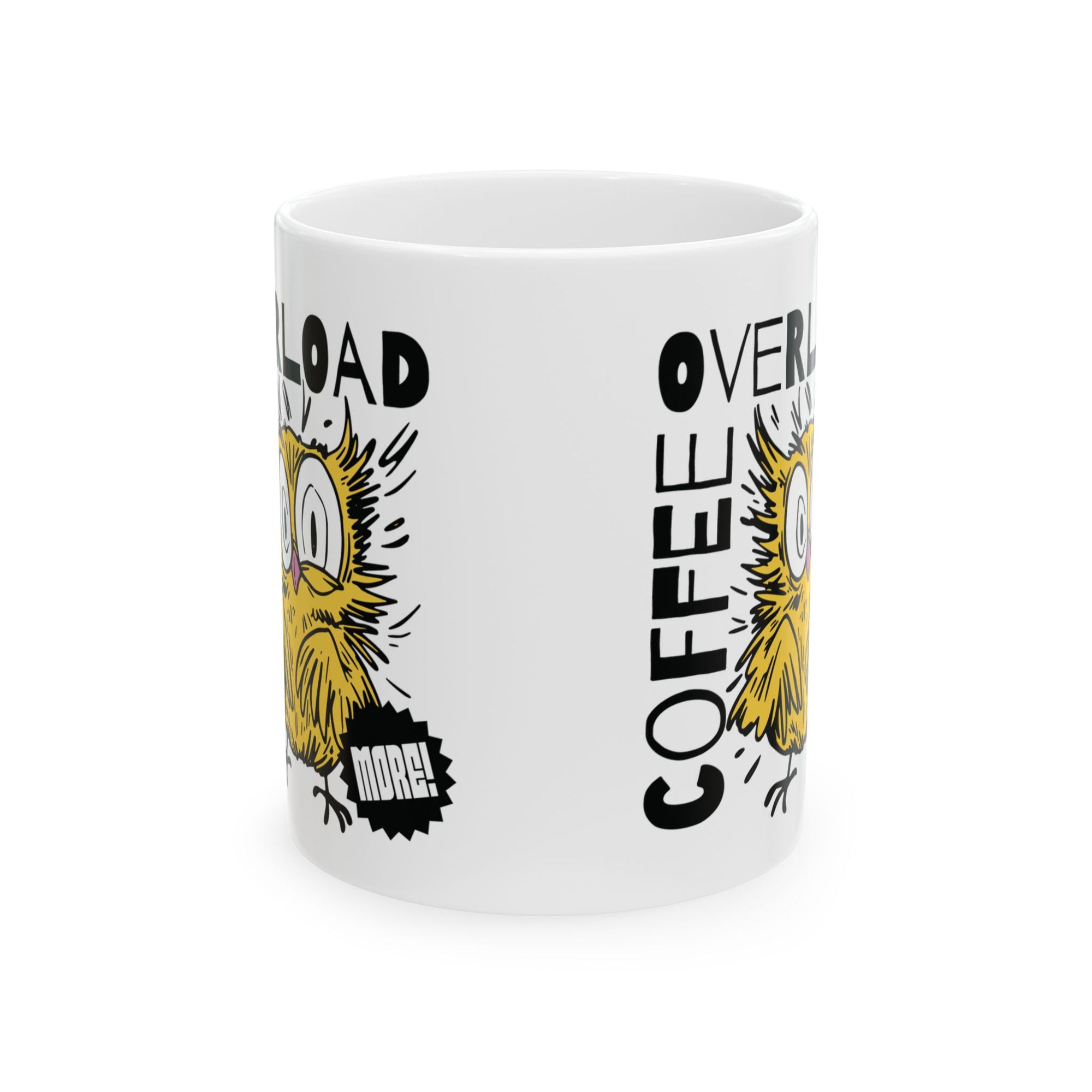 Coffee Overload Owl Mug – Caffeinated Chaos in a Cup