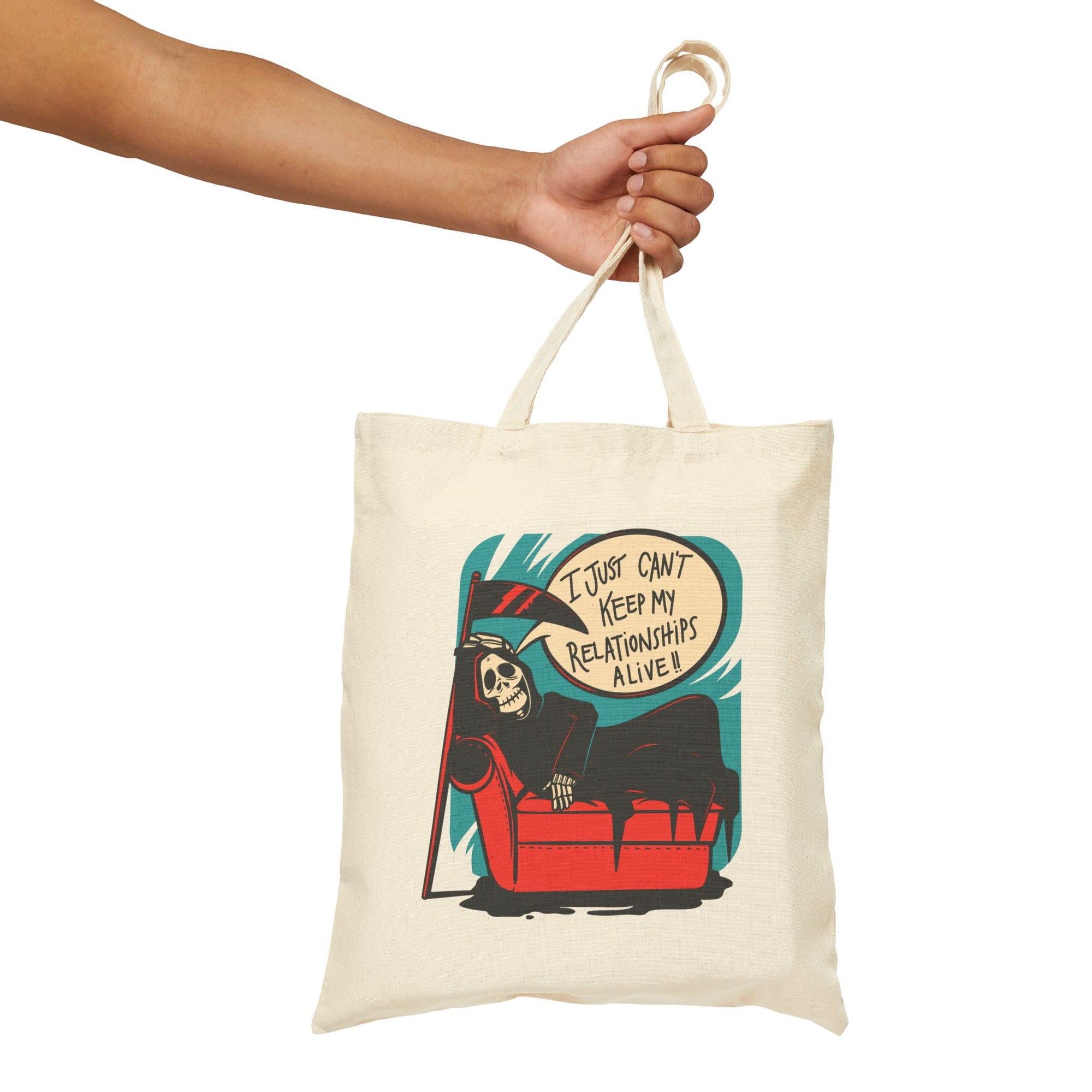 I Just Can’t Keep My Relationships Alive - Grim Reaper Tote