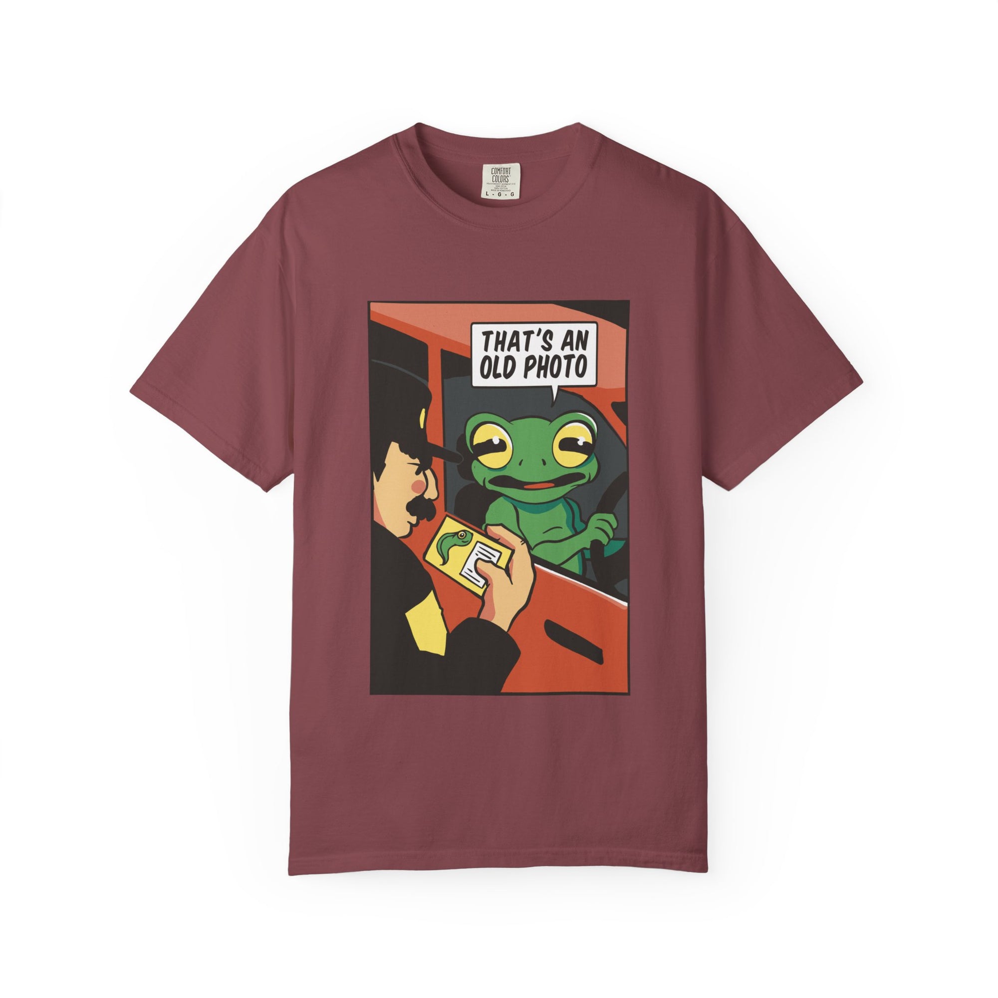Driving Frog T-Shirt - "That's an Old Photo"