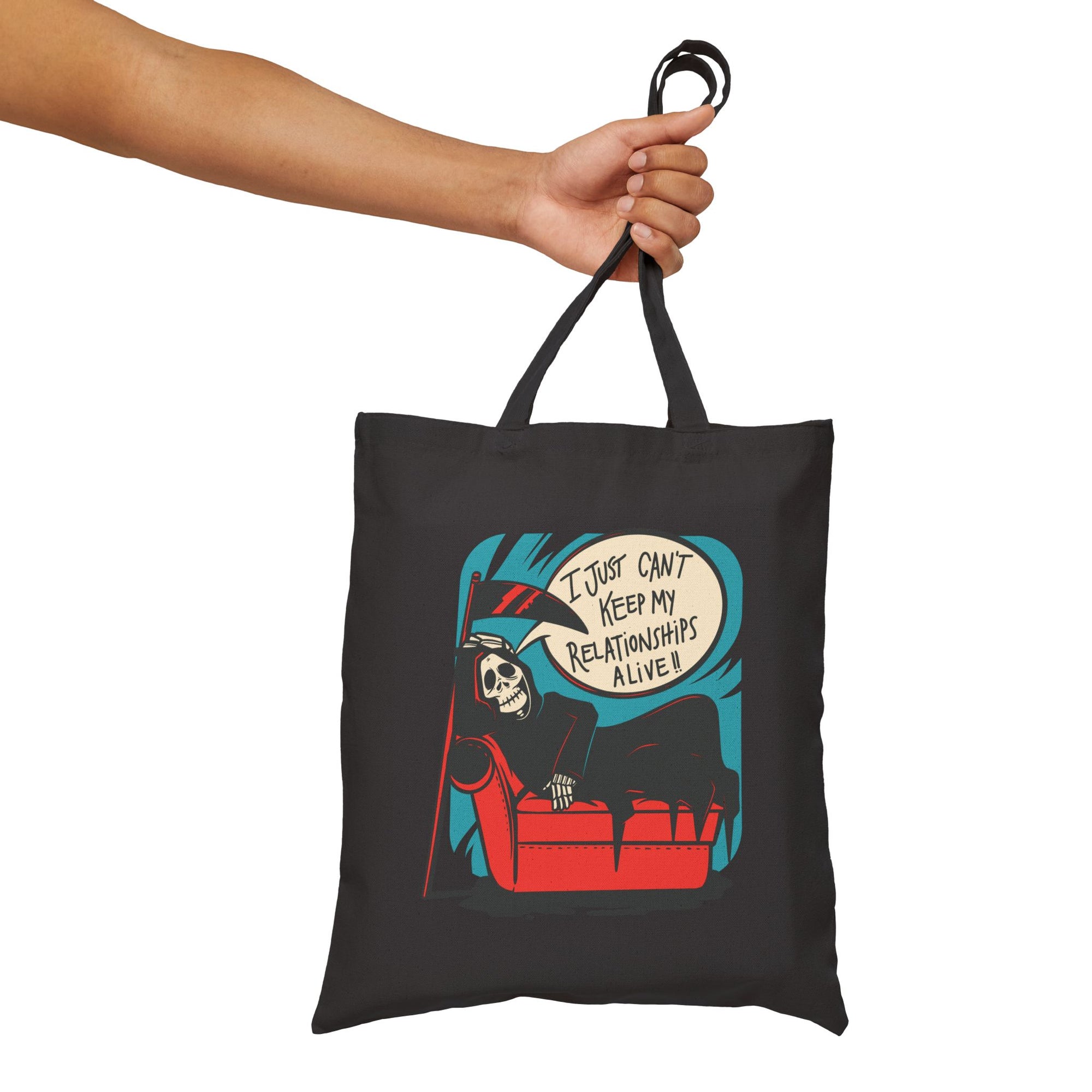 I Just Can’t Keep My Relationships Alive - Grim Reaper Tote