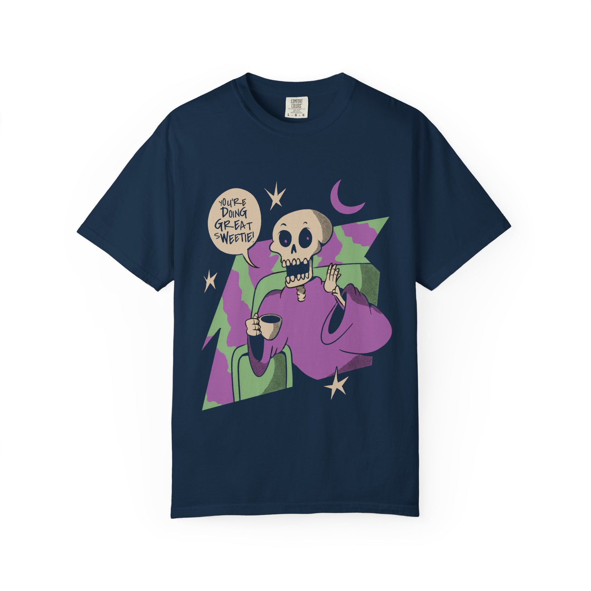 Skeleton Therapist T-Shirt | Funny Positive Affirmation Tee