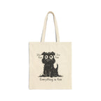 Everything Is Fine - Scruffy Dog Cotton Tote Bag